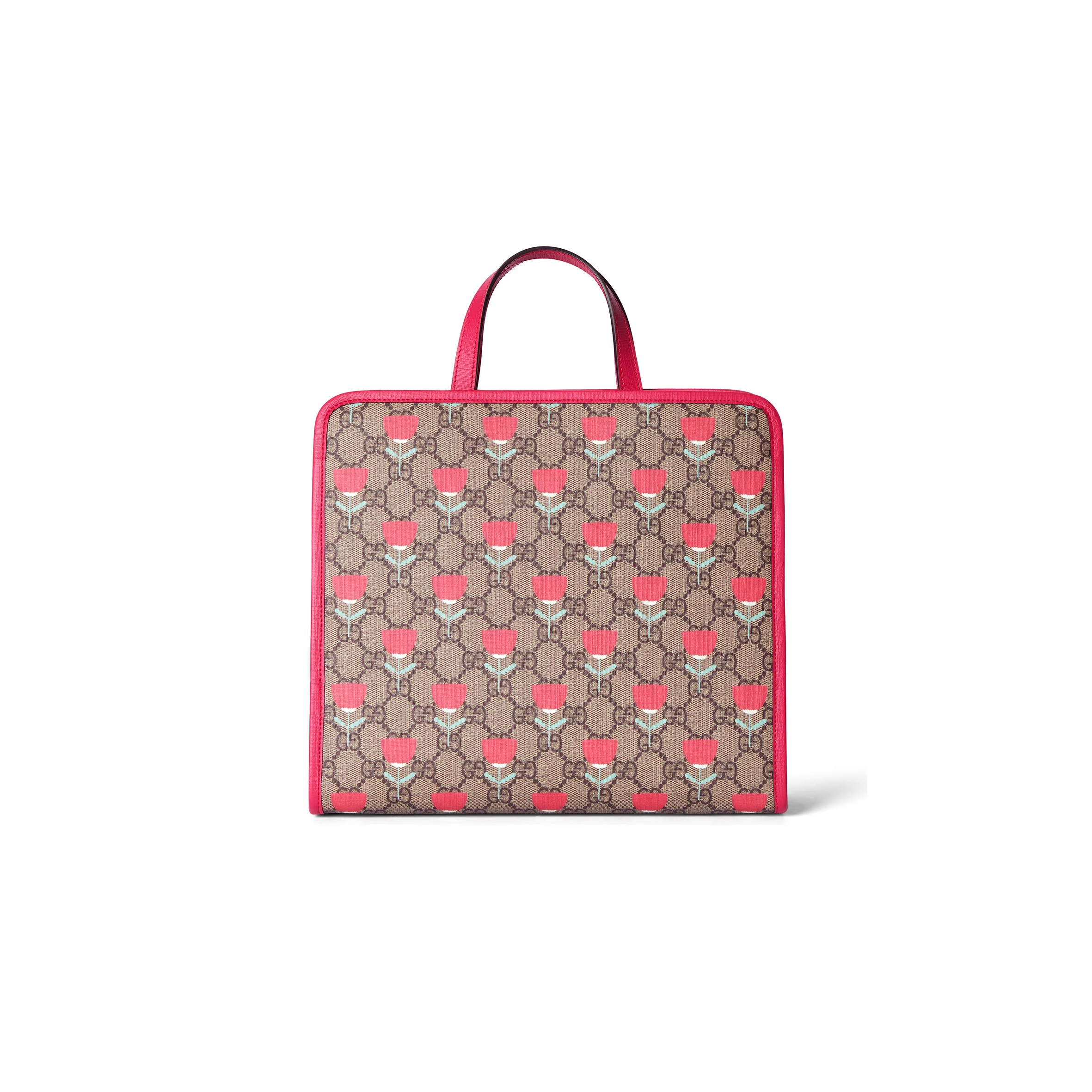G*u*i children''s flower print tote bag 605614 (28.5*25*11cm)